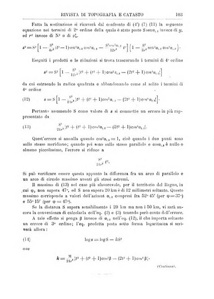 Rivista di topografia e catasto