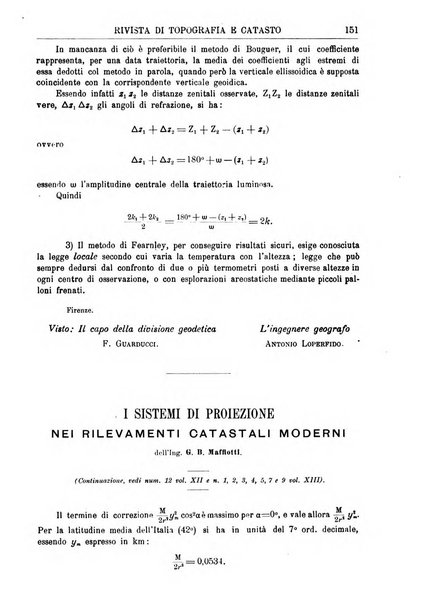 Rivista di topografia e catasto