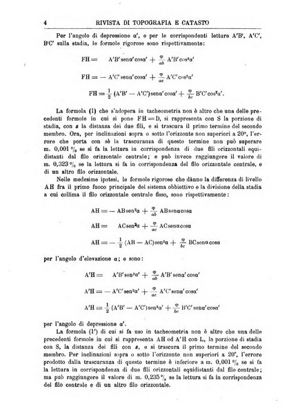 Rivista di topografia e catasto