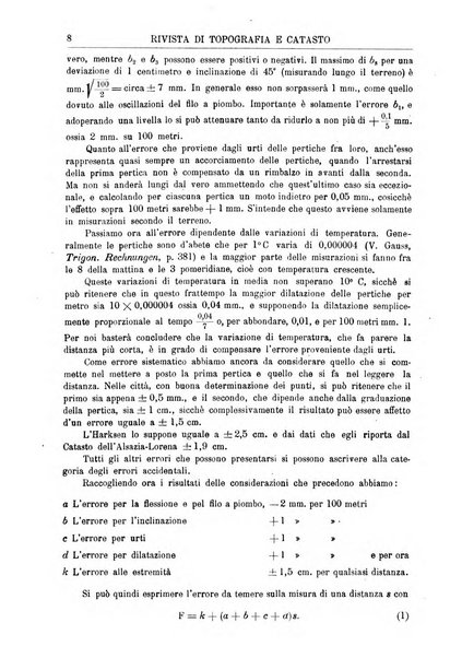 Rivista di topografia e catasto