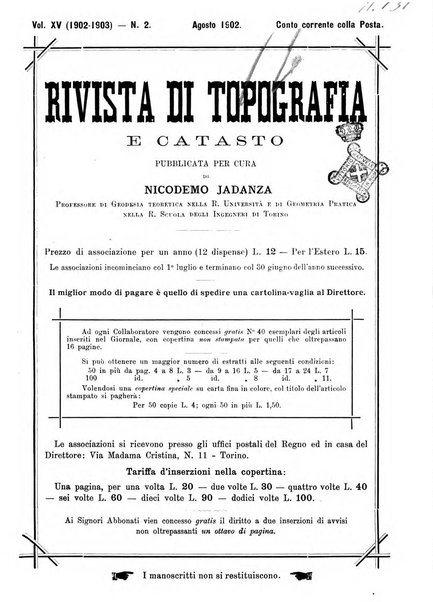 Rivista di topografia e catasto