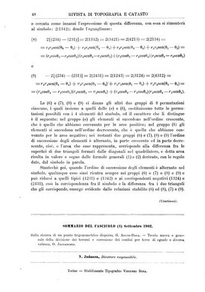 Rivista di topografia e catasto