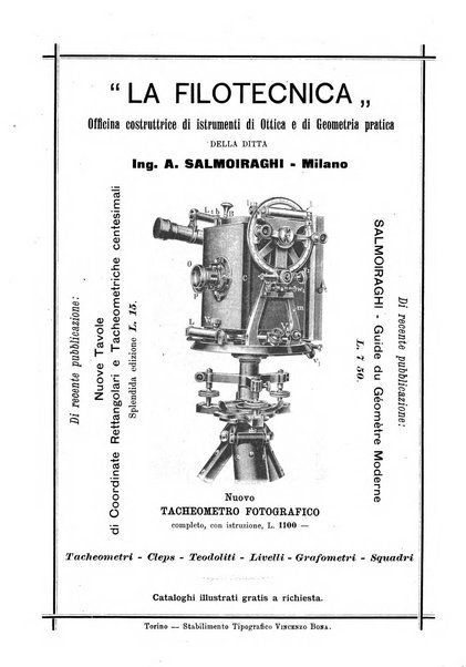 Rivista di topografia e catasto