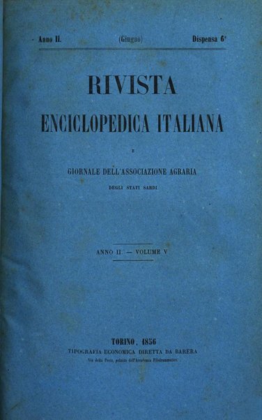 Rivista enciclopedica italiana e giornale dell'Associazione agraria di Torino