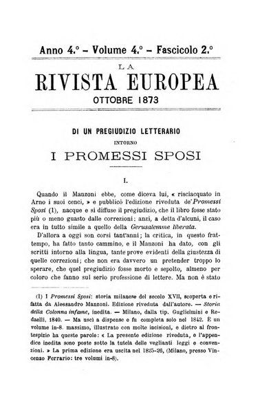 La rivista europea