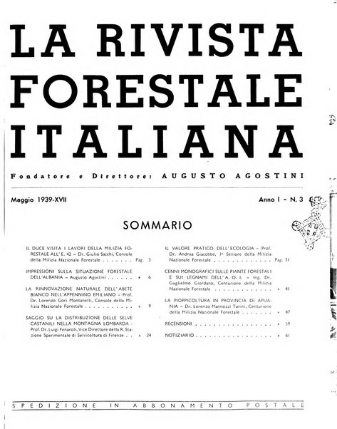 La rivista forestale italiana