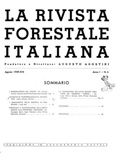 La rivista forestale italiana