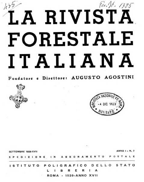 La rivista forestale italiana