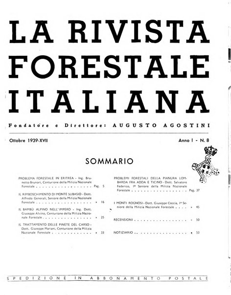 La rivista forestale italiana