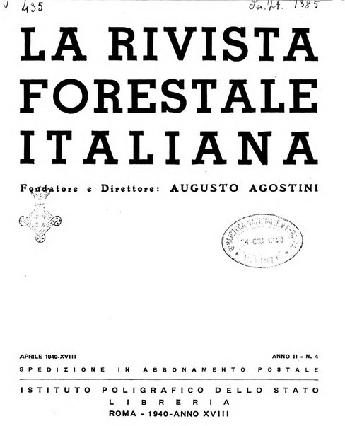 La rivista forestale italiana