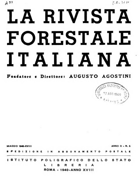 La rivista forestale italiana