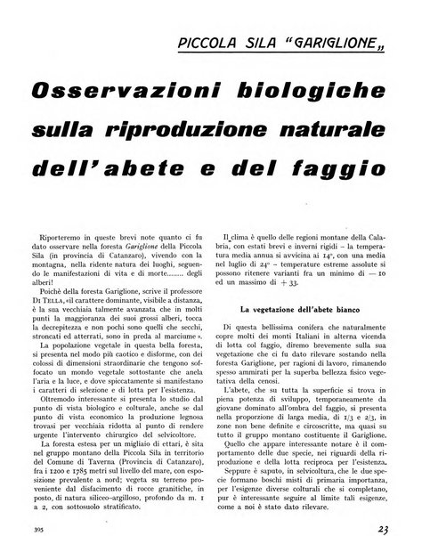 La rivista forestale italiana