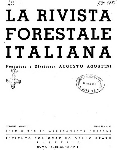 La rivista forestale italiana