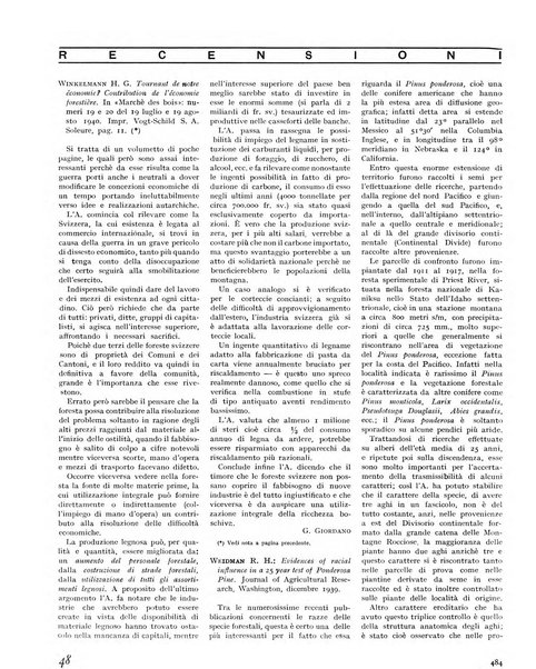 La rivista forestale italiana