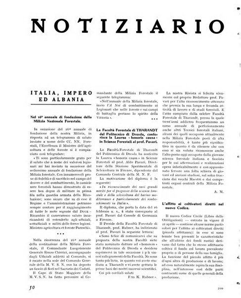 La rivista forestale italiana