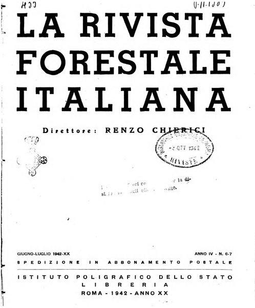 La rivista forestale italiana