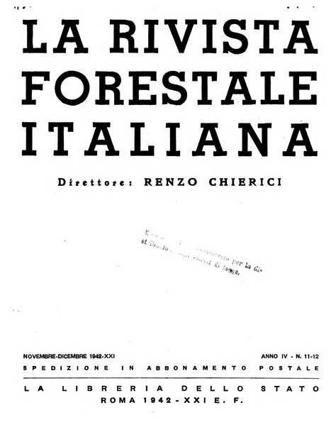 La rivista forestale italiana