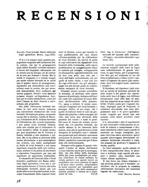 La rivista forestale italiana