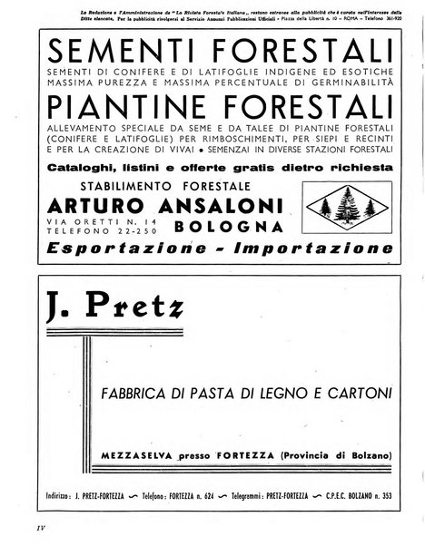 La rivista forestale italiana