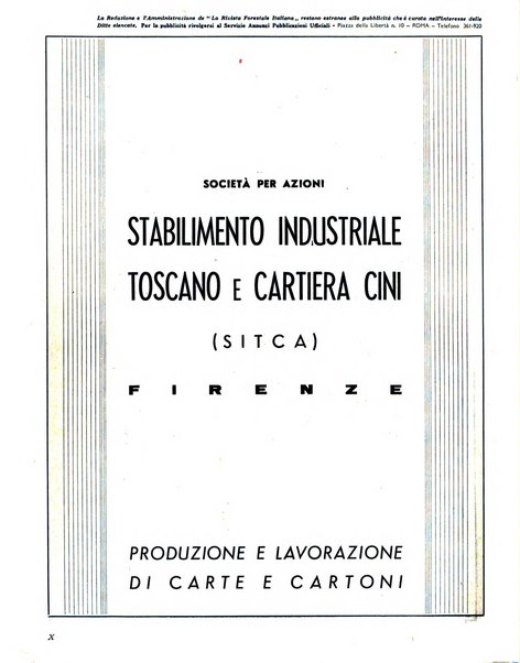 La rivista forestale italiana