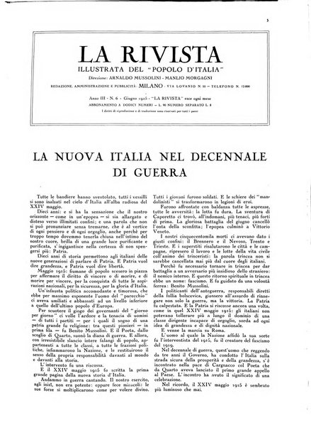 La rivista illustrata del Popolo d'Italia