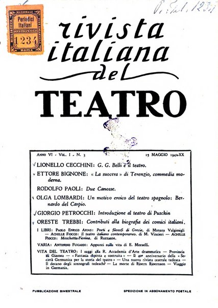 Rivista italiana del teatro