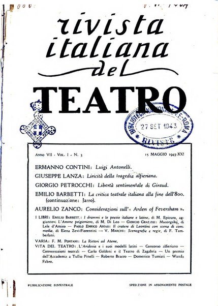 Rivista italiana del teatro