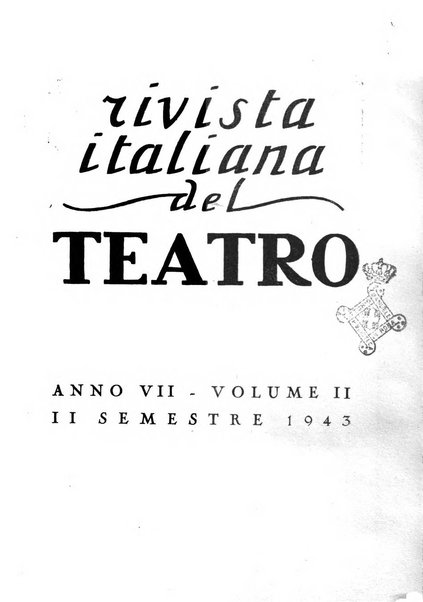 Rivista italiana del teatro