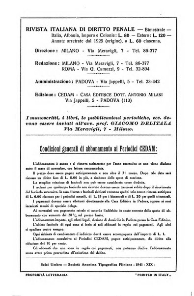 Rivista italiana di diritto penale