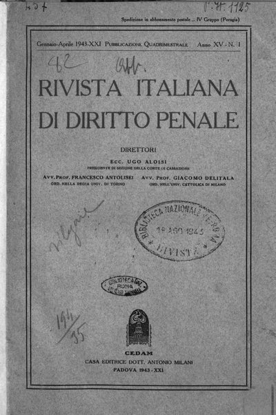 Rivista italiana di diritto penale