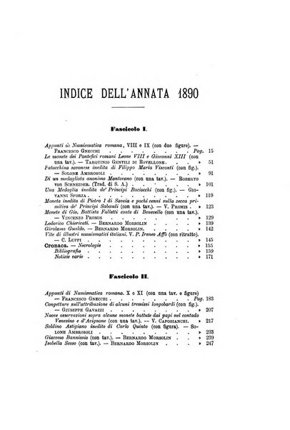 Rivista italiana di numismatica