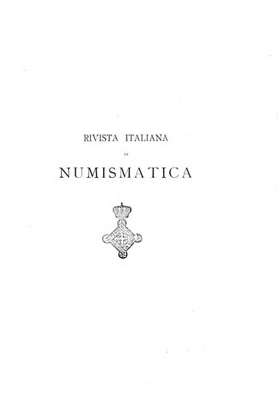 Rivista italiana di numismatica