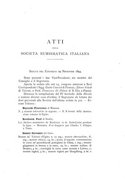 Rivista italiana di numismatica