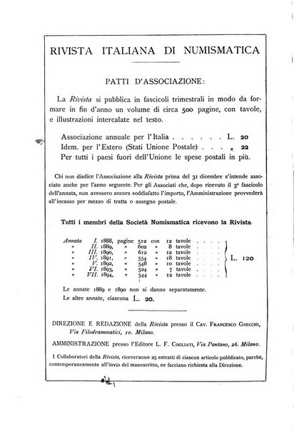 Rivista italiana di numismatica