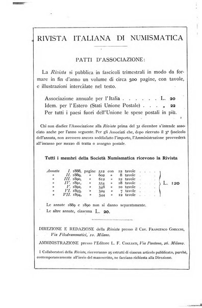 Rivista italiana di numismatica