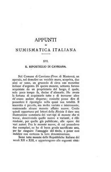 Rivista italiana di numismatica