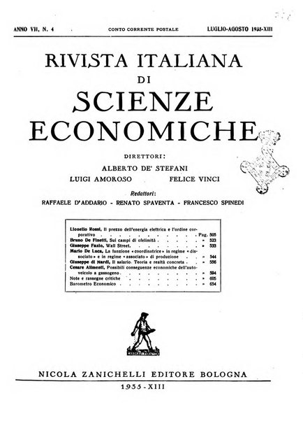 Rivista italiana di scienze economiche