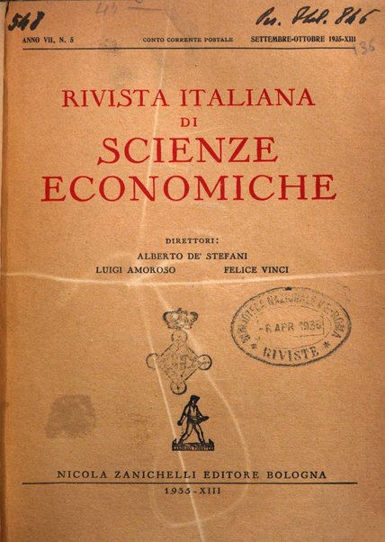 Rivista italiana di scienze economiche