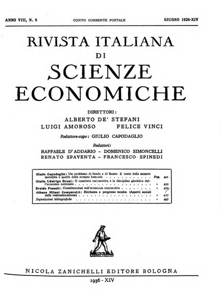 Rivista italiana di scienze economiche