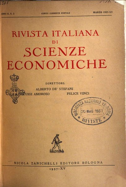 Rivista italiana di scienze economiche