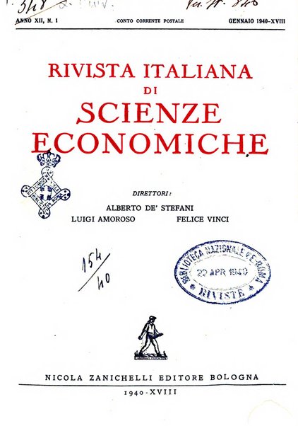 Rivista italiana di scienze economiche