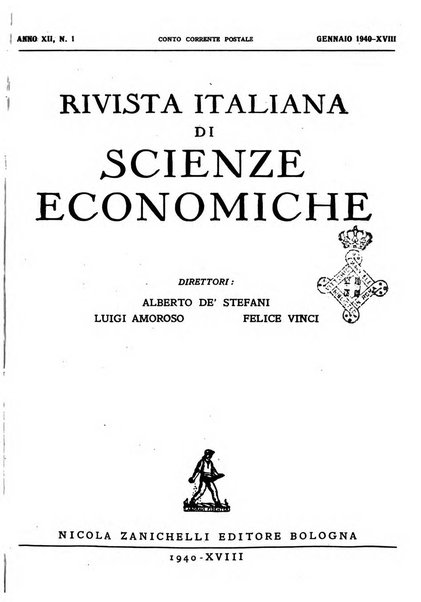 Rivista italiana di scienze economiche