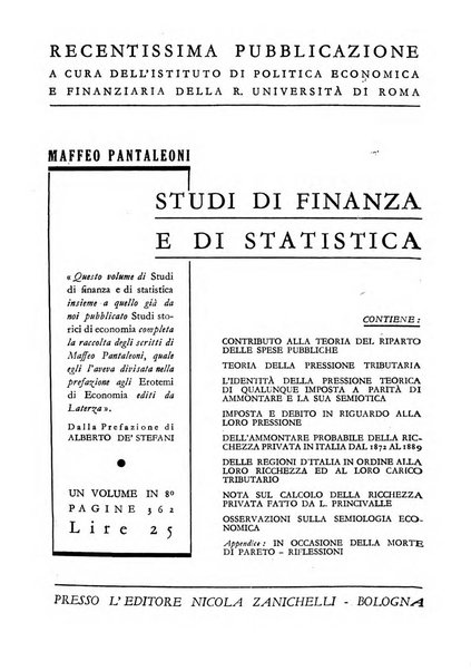 Rivista italiana di scienze economiche