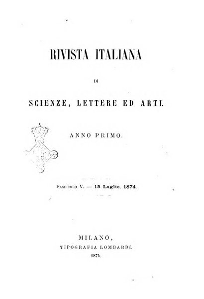 Rivista italiana di scienze, lettere ed arti