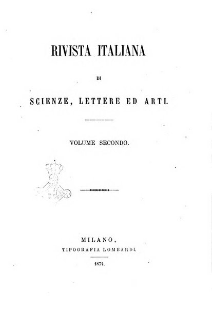 Rivista italiana di scienze, lettere ed arti