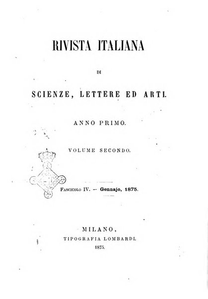 Rivista italiana di scienze, lettere ed arti