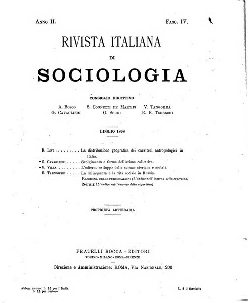 Rivista italiana di sociologia