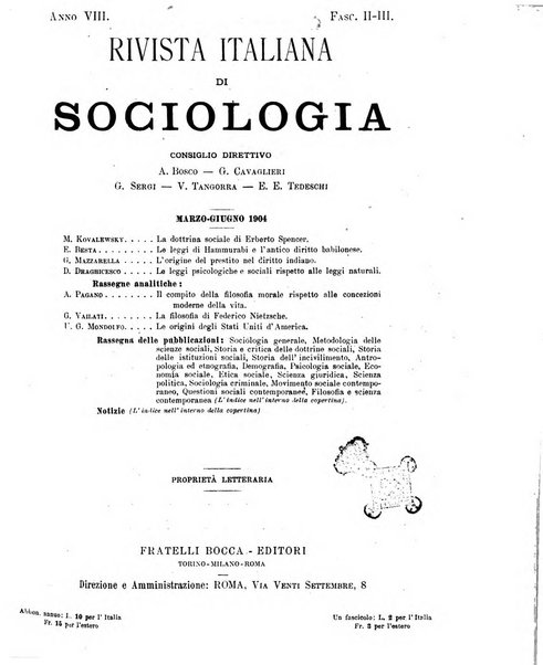 Rivista italiana di sociologia