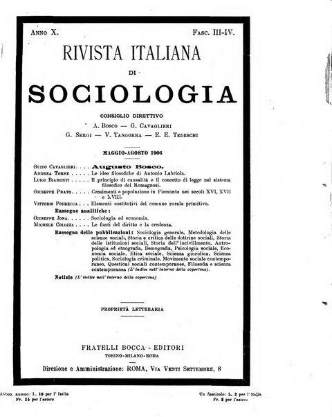 Rivista italiana di sociologia