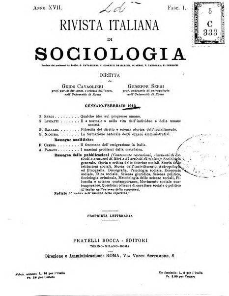 Rivista italiana di sociologia